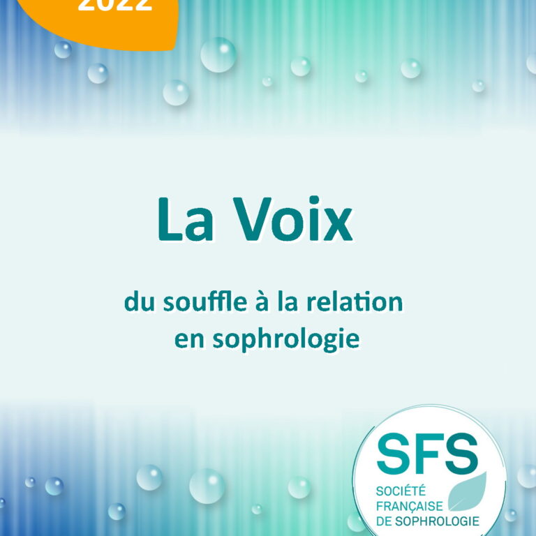Affiche congrès 2022 - La voix : du souffle à la relation en sophrologie - SFS - Société de Sophrologie Française